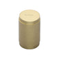 Cylindric Knurled Cabinet Knob by M Marcus - Heritage Brass