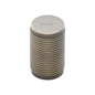 Cylindric Ribbed Cabinet Knob by M Marcus - Heritage Brass