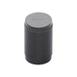 Cylindric Ribbed Cabinet Knob by M Marcus - Heritage Brass