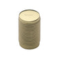 Cylindric Ribbed Cabinet Knob by M Marcus - Heritage Brass