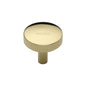 Domed Disc Cabinet Knob by M Marcus - Heritage Brass