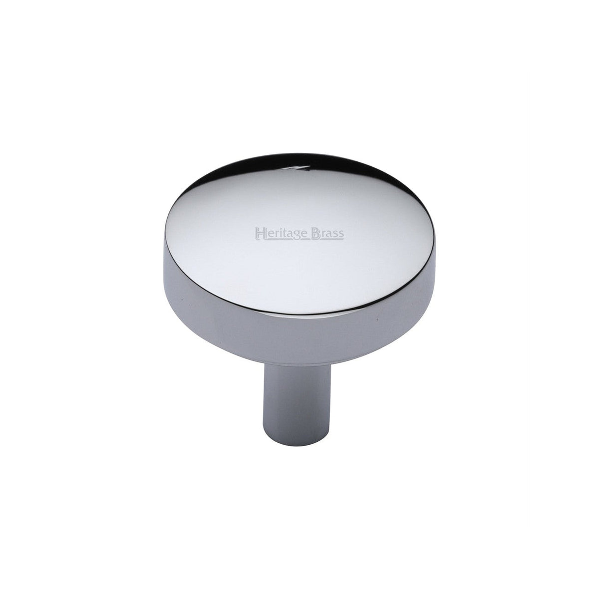 Domed Disc Cabinet Knob by M Marcus - Heritage Brass