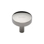 Domed Disc Cabinet Knob by M Marcus - Heritage Brass