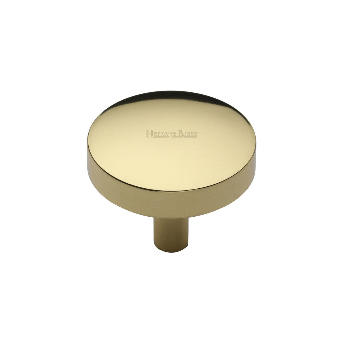 Domed Disc Cabinet Knob by M Marcus - Heritage Brass