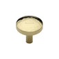 Round Hammered Cabinet Knob by M Marcus - Heritage Brass