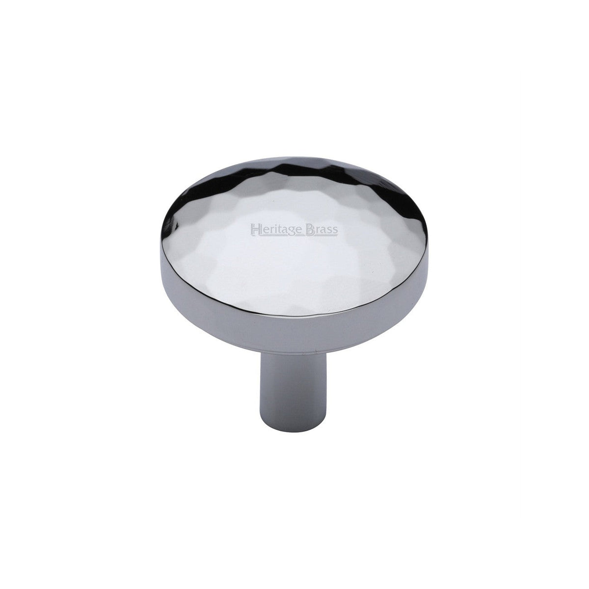 Round Hammered Cabinet Knob by M Marcus - Heritage Brass
