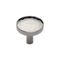 Round Hammered Cabinet Knob by M Marcus - Heritage Brass