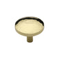 Round Hammered Cabinet Knob by M Marcus - Heritage Brass