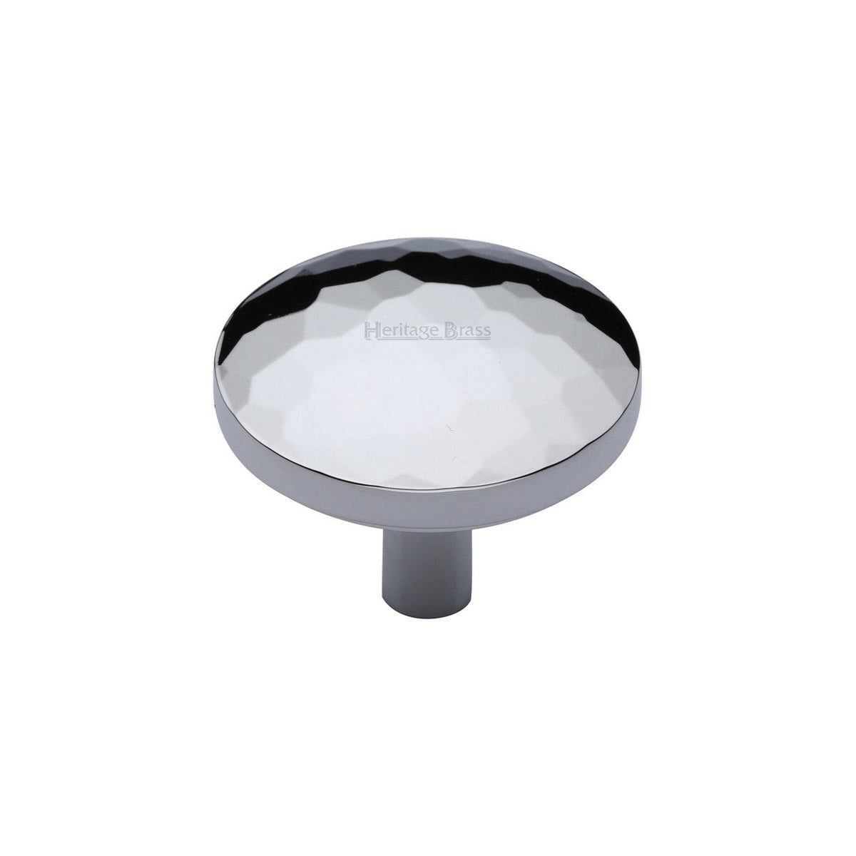 Round Hammered Cabinet Knob by M Marcus - Heritage Brass