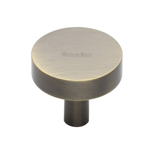 Disc Cabinet Knob by M Marcus - Heritage Brass