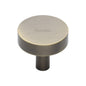 Disc Cabinet Knob by M Marcus - Heritage Brass