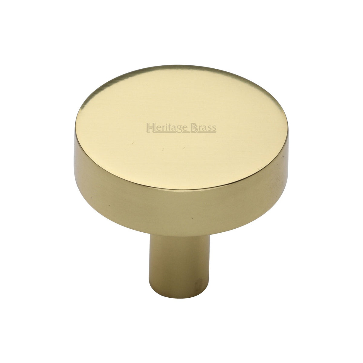 Disc Cabinet Knob by M Marcus - Heritage Brass