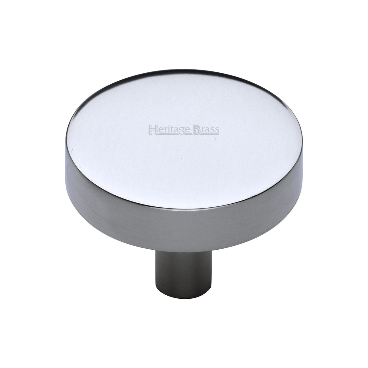 Disc Cabinet Knob by M Marcus - Heritage Brass