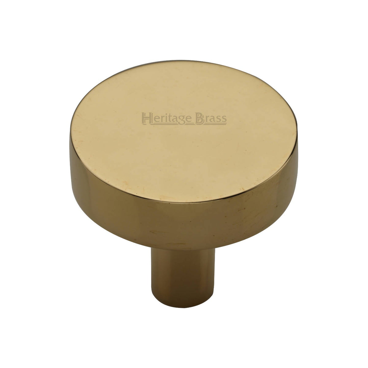 Disc Cabinet Knob by M Marcus - Heritage Brass