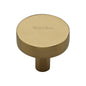 Disc Cabinet Knob by M Marcus - Heritage Brass