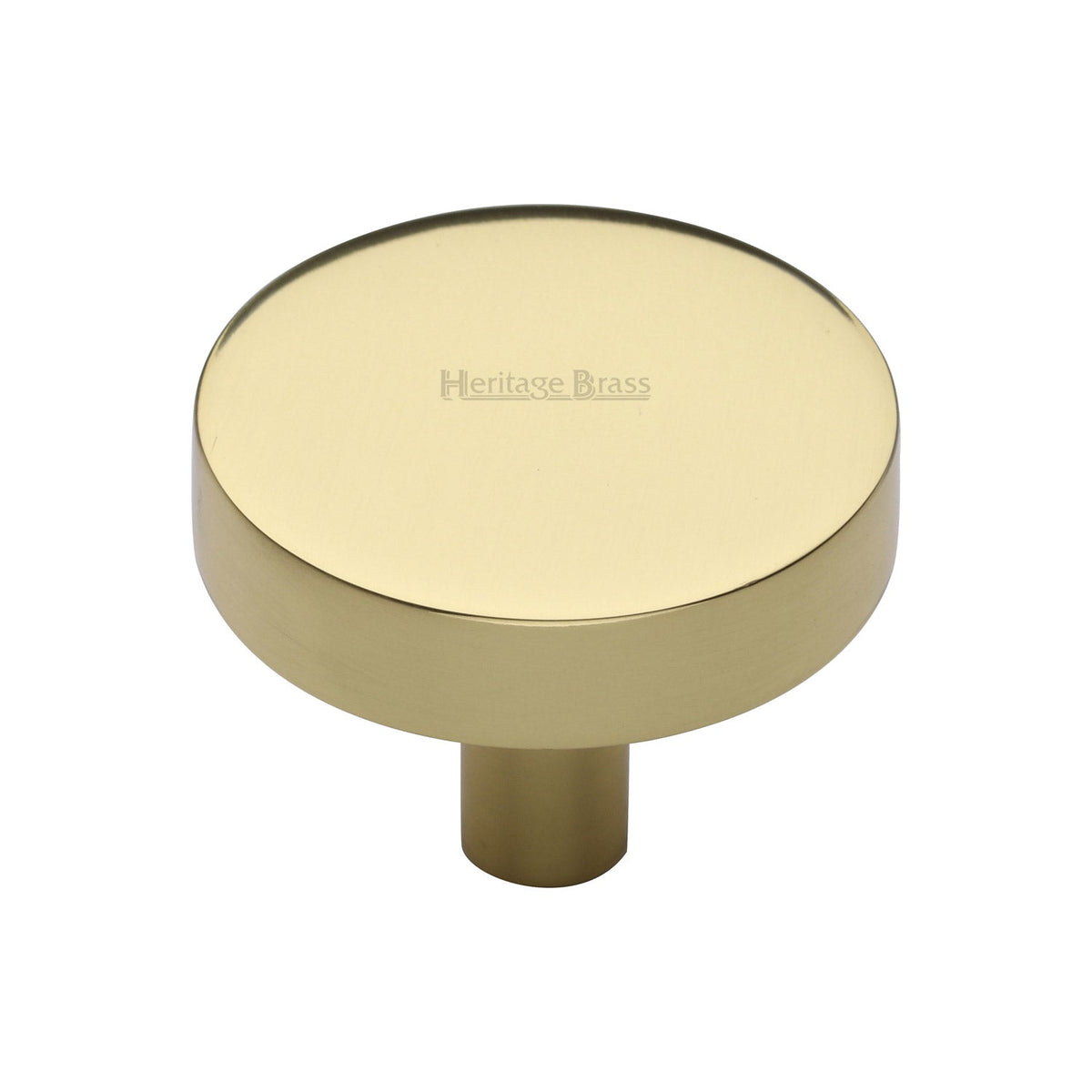 Disc Cabinet Knob by M Marcus - Heritage Brass