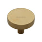 Disc Cabinet Knob by M Marcus - Heritage Brass