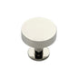 Knurled Disc Cabinet Knob with Rose by M Marcus - Heritage Brass