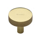 Knurled Disc Cabinet Knob by M Marcus - Heritage Brass