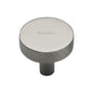 Knurled Disc Cabinet Knob by M Marcus - Heritage Brass