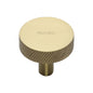 Knurled Disc Cabinet Knob by M Marcus - Heritage Brass