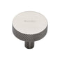Knurled Disc Cabinet Knob by M Marcus - Heritage Brass
