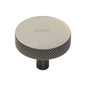 Knurled Disc Cabinet Knob by M Marcus - Heritage Brass