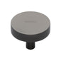 Knurled Disc Cabinet Knob by M Marcus - Heritage Brass