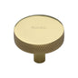 Knurled Disc Cabinet Knob by M Marcus - Heritage Brass