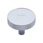 Knurled Disc Cabinet Knob by M Marcus - Heritage Brass