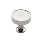 Disc Cabinet Knob With Base by M Marcus - Heritage Brass