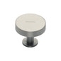 Disc Cabinet Knob With Base by M Marcus - Heritage Brass