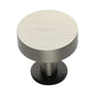 Disc Cabinet Knob With Base by M Marcus - Heritage Brass