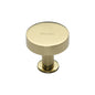 Disc Cabinet Knob With Base by M Marcus - Heritage Brass