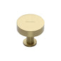 Disc Cabinet Knob With Base by M Marcus - Heritage Brass