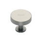 Disc Cabinet Knob With Base by M Marcus - Heritage Brass