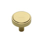 Stepped Disc Cabinet Knob by M Marcus - Heritage Brass