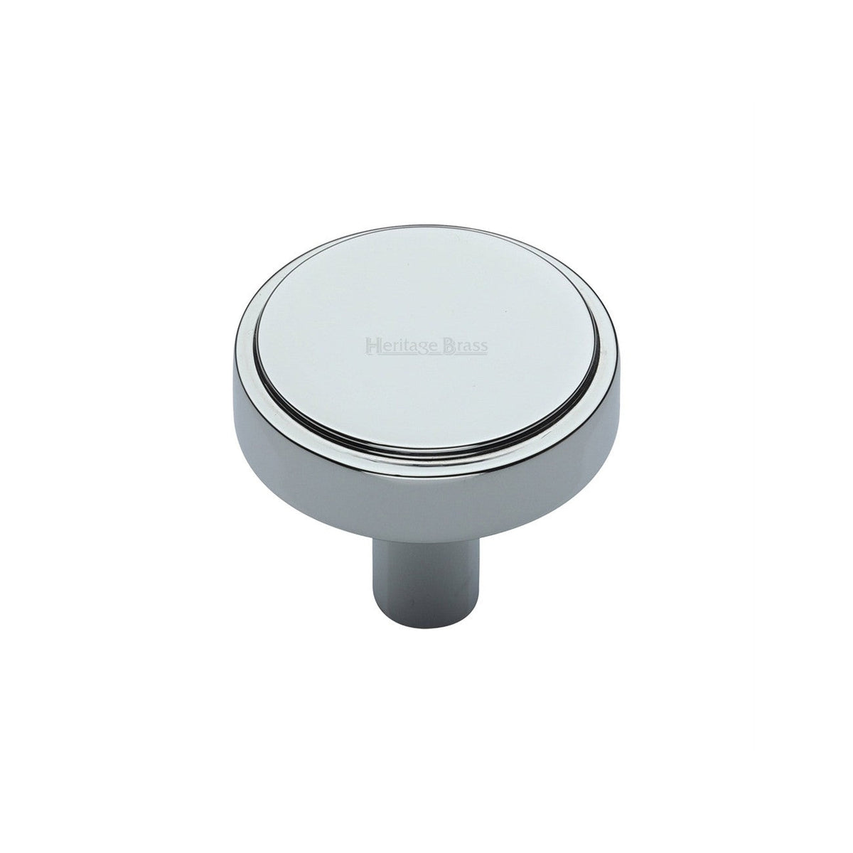 Stepped Disc Cabinet Knob by M Marcus - Heritage Brass