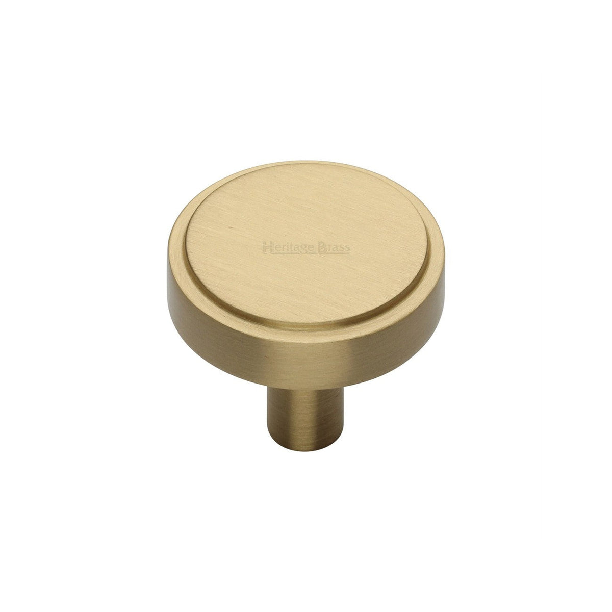 Stepped Disc Cabinet Knob by M Marcus - Heritage Brass