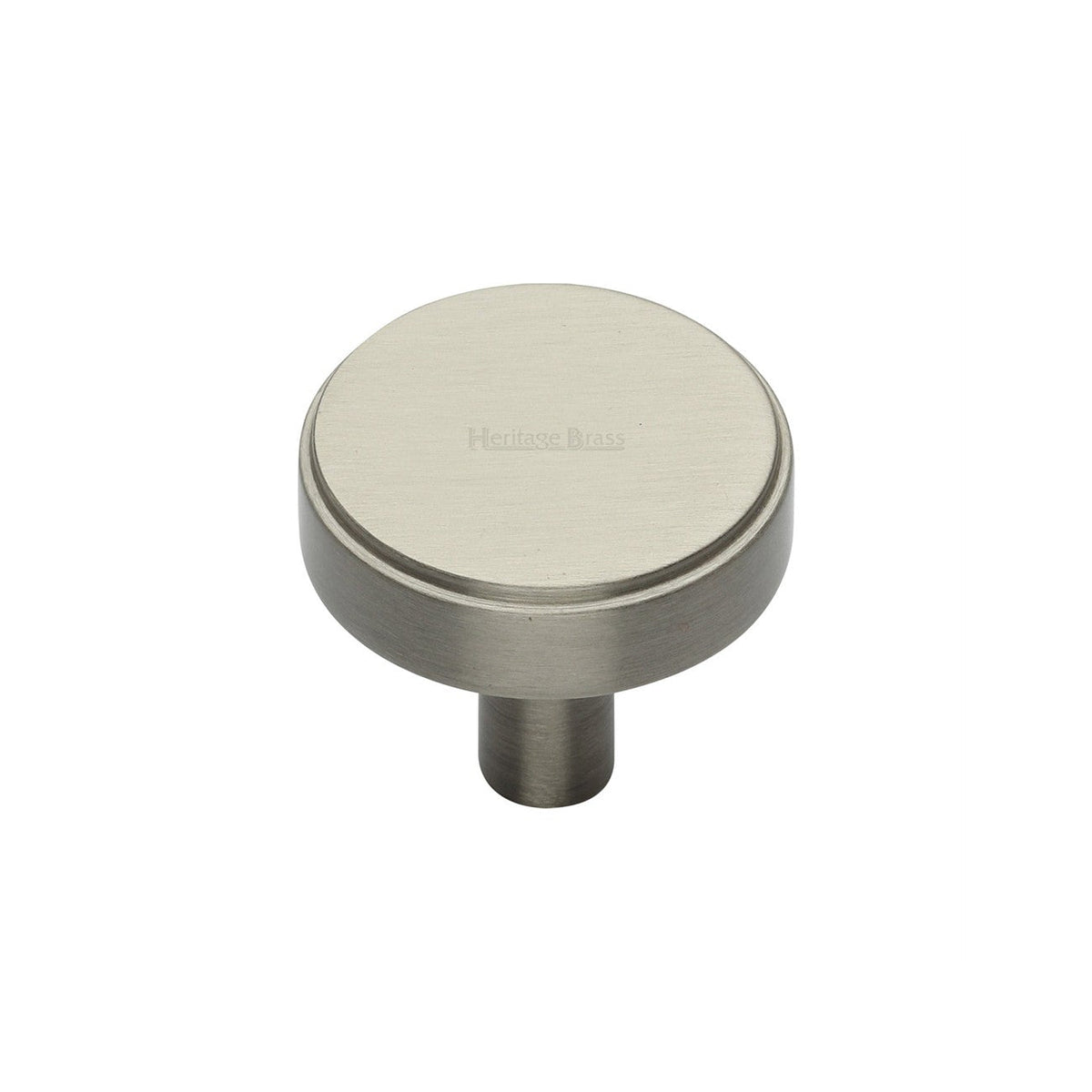 Stepped Disc Cabinet Knob by M Marcus - Heritage Brass