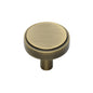 Stepped Disc Cabinet Knob by M Marcus - Heritage Brass