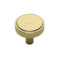 Stepped Disc Cabinet Knob by M Marcus - Heritage Brass