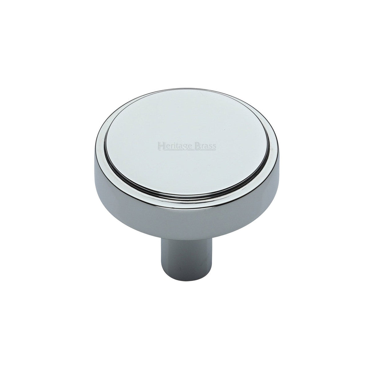 Stepped Disc Cabinet Knob by M Marcus - Heritage Brass