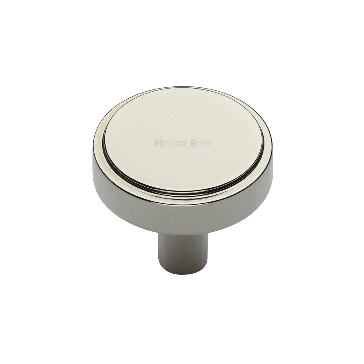 Stepped Disc Cabinet Knob by M Marcus - Heritage Brass