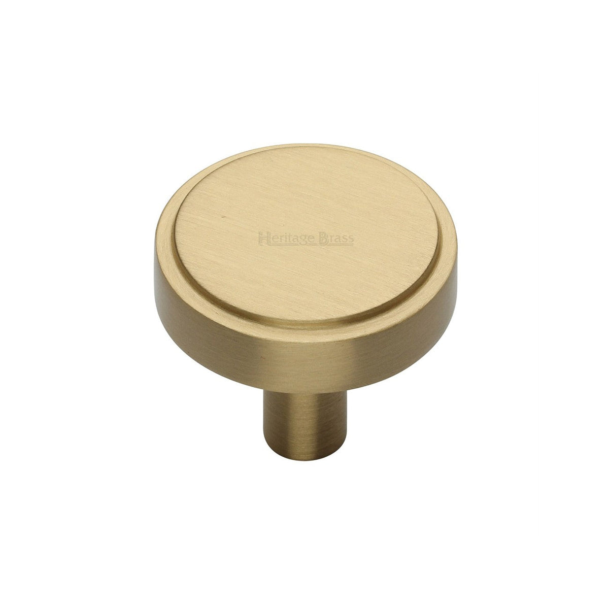Stepped Disc Cabinet Knob by M Marcus - Heritage Brass