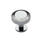 Ridge Cabinet Knob with Rose by M Marcus - Heritage Brass