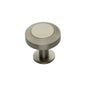 Ridge Cabinet Knob with Rose by M Marcus - Heritage Brass