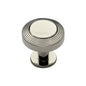 Ridge Cabinet Knob with Rose by M Marcus - Heritage Brass