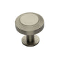 Ridge Cabinet Knob with Rose by M Marcus - Heritage Brass