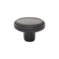 Stepped Oval Cabinet Knob by M Marcus - Heritage Brass